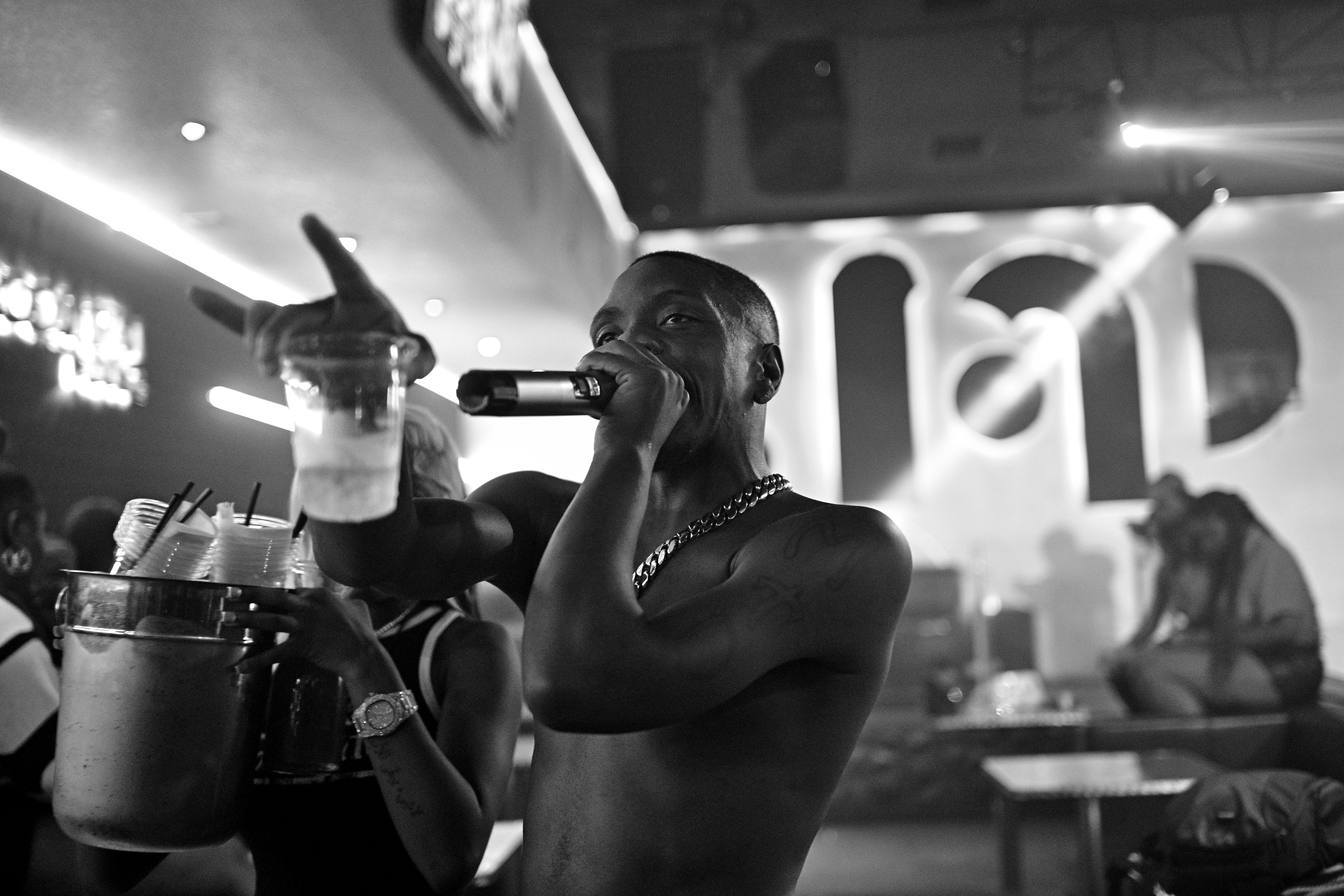 DJ Turnt on mic